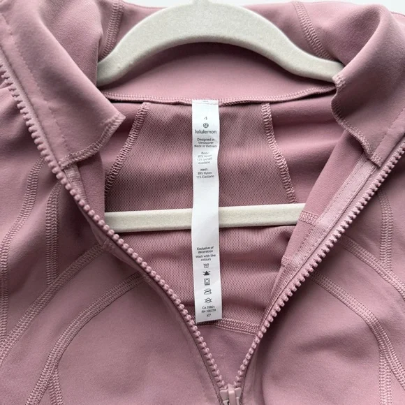 NWOT | LULULEMON DUSTY MAUVE PINK CLAY DEFINE NULU JACKET SIZE 4 - Picture 10 of 10